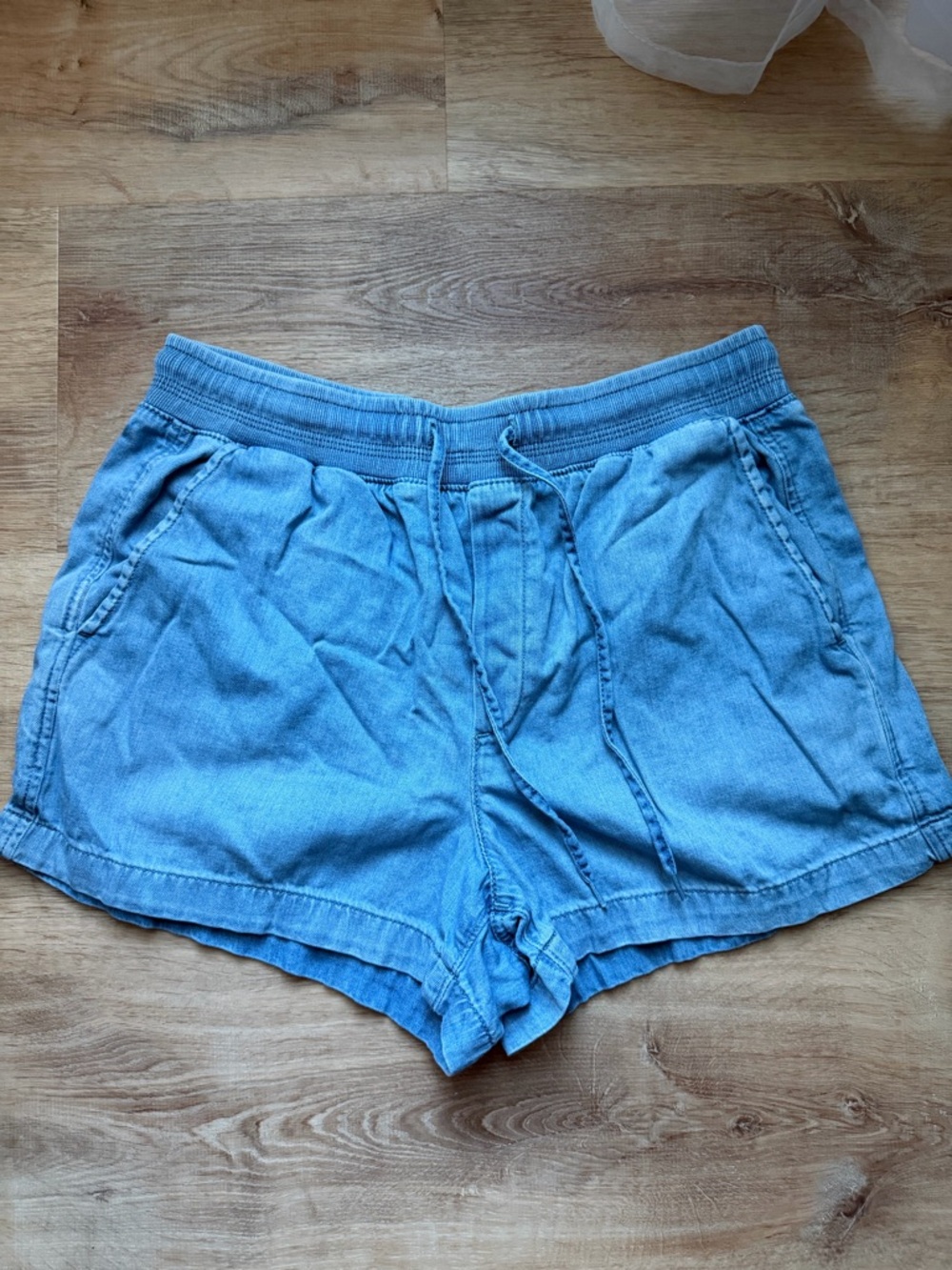 GAP Casual Light Blue Women's Denim-Look Shorts